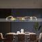 Modern living room chandelier Nordic semicircle circle creative bedroom dining room stainless steel light luxury lamps
