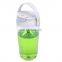 Drinking bottle plastic 620ml tritan cup plastic tumbler with slip lid and handle