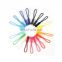 Popular design string cord colorful bag zip slider pvc silicone rubber zipper puller