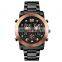 Skmei 1642 Stainless Steel Japan Movement Luxury Quartz Digital Analog Watch for Men