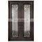flat top new edge wrought iron house security double entry screen doors