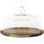 Cover Crystal Birthday Unique Luxury Wedding Dome Glass Wood Cake Stand Decorating