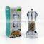 transparent acrylic grinders, refillable grinders, salt and pepper grinder mill