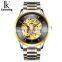 IK Colouring K004 Men 's Automatic Mechanical Watches Full Steel Hollow Skeleton Wristwatch Waterproof Relogio Masculin