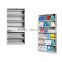 (DL-B1 ) Folding adjustable 5 layers steel magazine rack book shelf for school library furniture