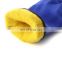 Cold Protection Premium Flexible Waterproof Triple-Coated PVC Chemical Handling Gloves Fleeced Lined Blue PVC Insulated Gloves