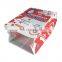 Food greaseproof paper biodegradable microwave popcorn bling packing bag with reflecting film