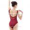 (WG06038) Ballet Dance Lace Leotard, Rose Leotard