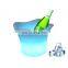 Ice Bucket Trays Party Inductive Rechargeable LED Beer Bucket Night Club Accessories LED Beer Bucket