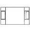 HMK-SW70 Thermal Break Aluminum Frame Outward Opening External Glass Swing Open Outside Casement Window