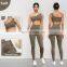 Scallop Shaped Custom Gym One Shoulder Womens Sports Bras Yoga Quick Dry Crop Tops 80nylon 20spandex