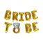 16Inch Rose Gold Bride to Be Letter Balloon Miss to Mrs Diamond Ring for Wedding Party Decoration Aluminum Foil Balloon