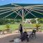 6m diameter extra large parasol outdoor leisure large center column garden umbrella with LED light large sun umbrella
