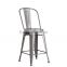 hot selling steel iron frame modern design vintage dining metal chair