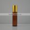 cosmetic packaging 10ml amber lip balm containers roll on glass bottles