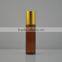 cosmetic packaging 10ml amber lip balm containers roll on glass bottles