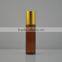 cosmetic packaging 10ml amber lip balm containers roll on glass bottles