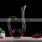 Hot new products for 2016 fancy wine glass lead free crystal decanter glass decanter
