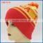 100% Acrylic Fashion Custom Red Knit Pom Beanie