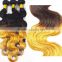 Two tone hair extension real human hair for sale china ombre bundles 100% remy human hair extension