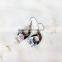 Fashion Earrings, Colorful Zircon Flower Earrings, PES-A005