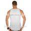 designer gym plain white printed stringer tank top men 2015