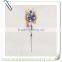 KZ8-06074 China wholesale decoration wrought iron metal star bell park garden stake