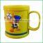 Factory wholesale plastic mug cup, mug cup 300ml