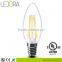 36O degree 2200K 2700K 3000k 6000k 4W E12 dimmable led filament candelabra bulb UL CUL                        
                                                Quality Choice