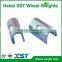 Steel wheel weight clip