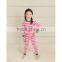 Best quality Wholesale children plain cotton pattern Christmas 2015 kids red white stripes pajamas