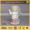 tea set for two, ceramic tea set, tea set with decal printing, new design tea set