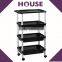 Grocery movable rack with wheels