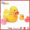 Floating duck rubber animal bath plastic toy