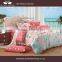 100% Cotton 128*68 40s*40s Pigment Printed Luxury Duvet Cover Set With Zipper