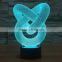 USB Novelty Gift Dimmable 3D Table Lamp Led Night Light Knot Lampara as Home Decor BedRoom Abajur Touch Switch Desk Light