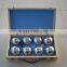 6 pcs nylon bags boules set wooden box boules set aluminium box boules set