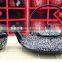 5 Pieces Porcelain Tea Set Flat Tea Pot Japanese Style