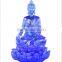 Factory Wholesale Colored Glaze Crystal Buddha Statues
