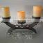 safe simple beautiful led candle with iron tabletop holder for decoration