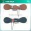 Chroco PU Leather Ivory Cording Thread Gunmetal Ring Coat Leather Toggle Buttons