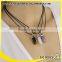 vial pendant blue stone leather choker necklace for women