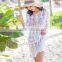 Sexy Women Bathing Suit Bikini Swimwear Cover Up Hollow Shirt Blouse Beach Dress