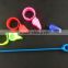 wholesales new fashion shape customized logo or color silicone whistle slap bracelet