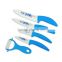 Beauty Gifts high quality 6 piece a set kitchenware Zirconia kitchen Ceramic Knife tool Set 3" 4" 5" 6" inch + Peeler+Holder