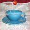 Stoneware Cup and Saucer color glazed cup and saucer tea set