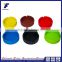 Set of 6 Colors Eco-Friendly Colorful Silicone Rubber Heat Resistant Round Design Ashtray