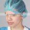 Bouffant Cap 18" White non-woven fabric with detective strip