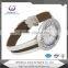 Leather strap sport men watch whit japan movt