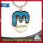 Personalized design your own metal coin keychain with soft enamel
